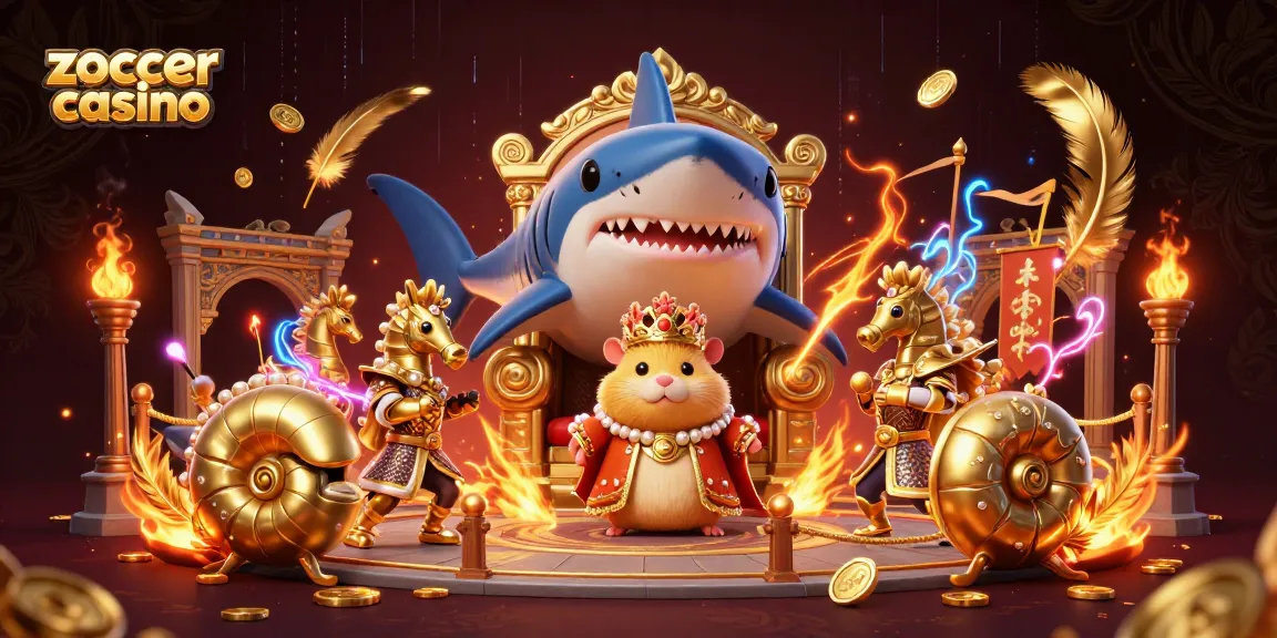 Engage with exciting games at zoccer casino, featuring dynamic characters in a vibrant 3D illustration.