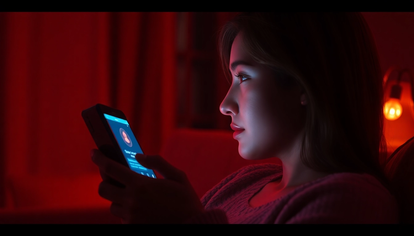 Engaging ai chat nsfw experience in a cozy setting with warm lighting