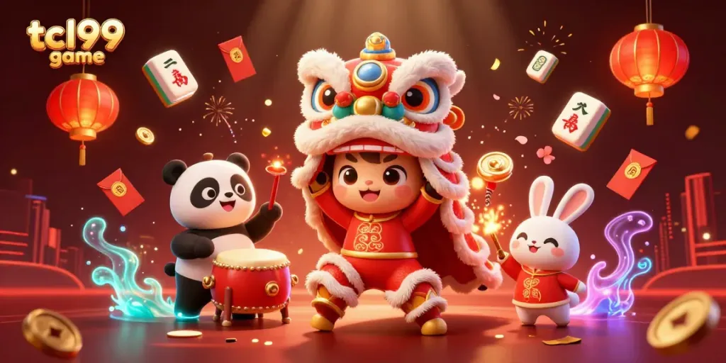 Experience winning thrills with engaging tcl99 game elements like vibrant characters and festive decorations.
