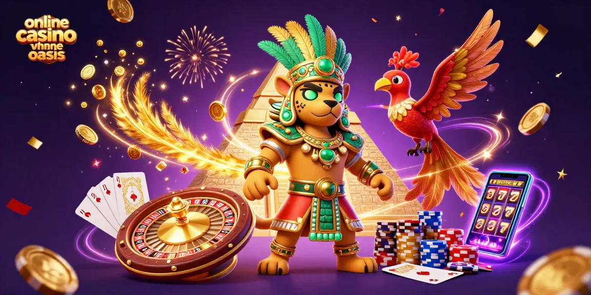 Experience excitement in an online casino ohne oasis with vivid casino elements and vibrant characters.