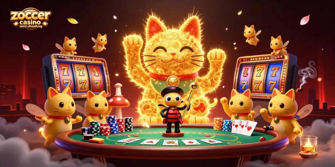 Erleben Sie das zoccer casino ohne einzahlung mit einem glücklichen Katze-Katalysator und Casinospiel-Elementen.