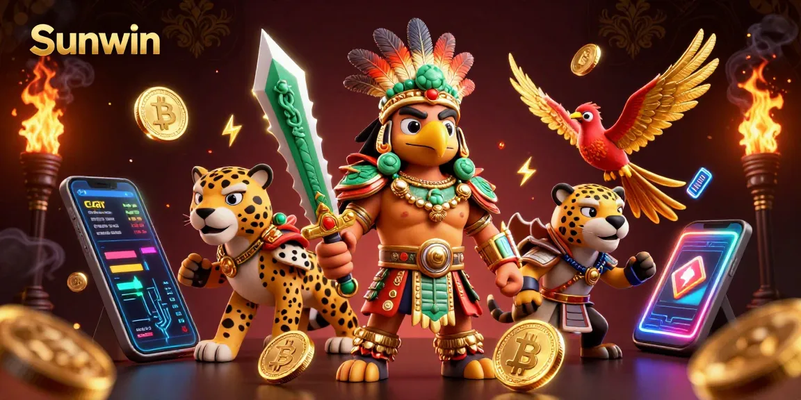 Win big at Sunwin with thrilling 3D casino action featuring Aztec warriors and cryptocurrencies.