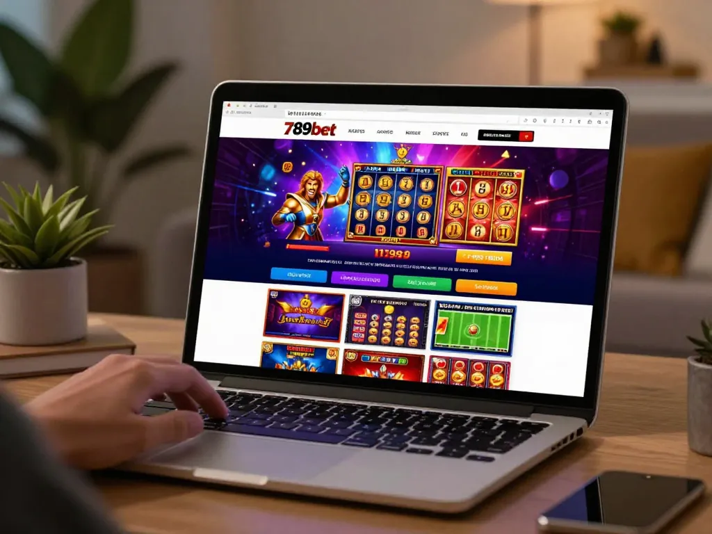 Experience excitement at 789bet online casino with engaging games in a cozy home setup.
