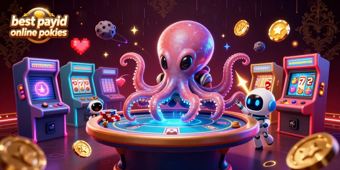 Experience exciting gameplay with the best payid online pokies amidst vibrant casino-themed graphics.
