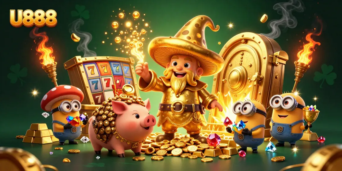 Experience thrilling wins at U888 with a magical casino adventure featuring treasure and jackpots.