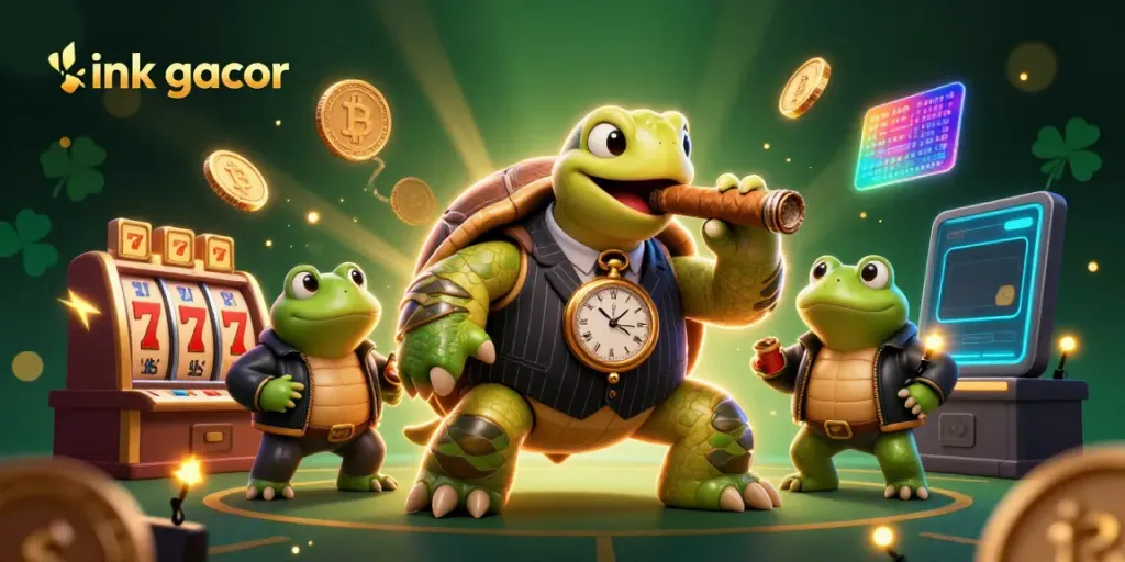 Experience thrilling jackpots with link gacor in this colorful casino scene.
