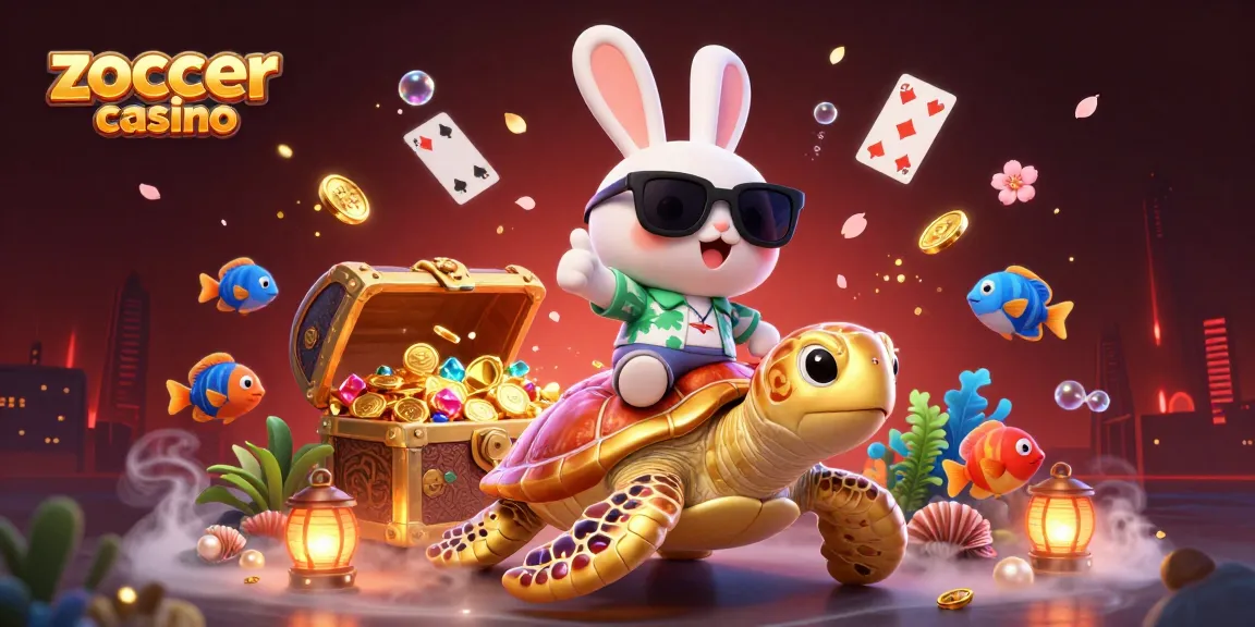 Experience the thrills of zoccer casino with 3D cartoon characters in a vibrant gambling scene.
